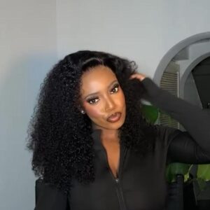 Peruvian Double Drawn Lace 13x4 Full Frontal Bob Italian Curls Wig