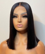 Vietnam SDD Hair Glueless 5X5 Lace Closure Bob Straight Wig 3