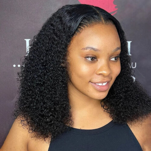 Combo Sale 10" Straight Glueless + 10" Black Glueless Curls (both 4x4 not frontal) photo review