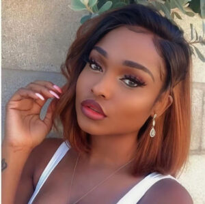 SPECIAL| Ombre Brown Color Glueless Full Frontal 13X4 Bob 150% Density Wig Color #T1/4