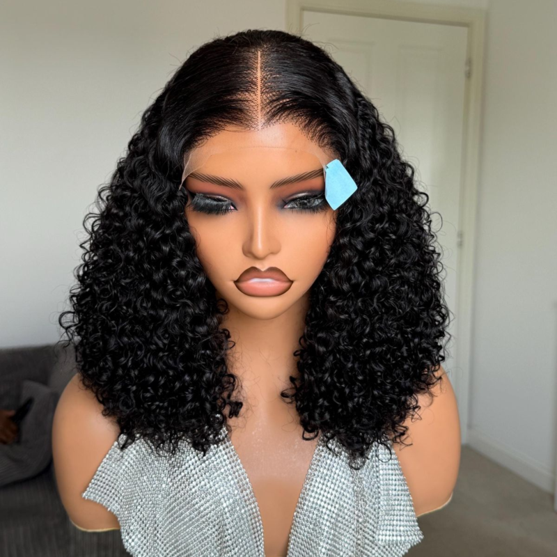 2026 New Pixie Curls Peruvian Hair Double Drawn Glueless 13X4 Lace Full Frontal Wig 1