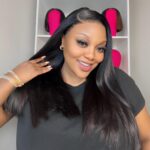 Influencer Pick ! Peruvian Double Drawn Lace 13x4 Full Frontal Bob Straight Wig 2