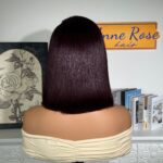 Grape Color Double Drawn 13x4 Lace Full Frontal Wig 4