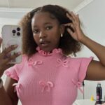 Nandemabulu Influencer Pick ! Chocolate Brown 13x4 Full Frontal 150% Density Bob Jerry Curly Wig Color #4 3