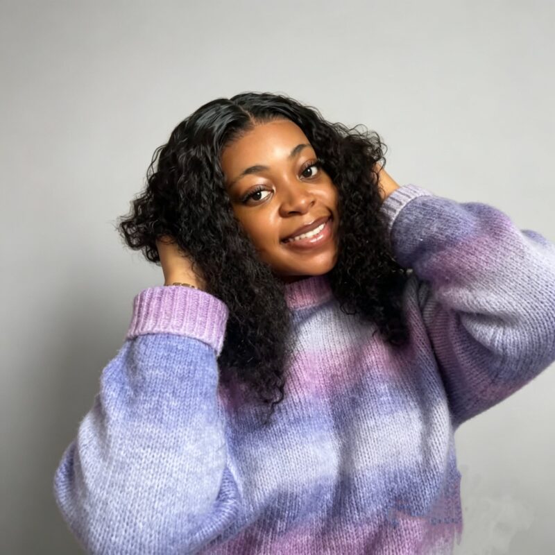 Influencer Pick ! Peruvian Double Drawn Lace 13x4 Full Frontal Bob Water Wave Wig 1