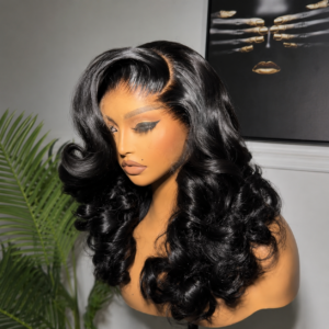 Vietnam Raw Hair SDD Loose Bouncy Wavy 13X4 Full Frontal Wig