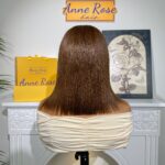 SPECIAL| Brown Color Glueless Full Frontal 13X4 Bob 150% Density Wig Color #4 5