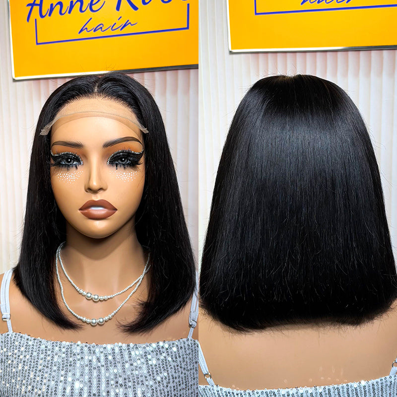 Vietnam SDD Hair Glueless 5X5 Lace Closure Bob Straight Wig 1