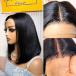 Vietnam SDD Hair Glueless 5X5 Lace Closure Bob Straight Wig 2