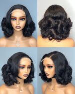 2026 New in Vietnam Raw Hair Glueless Loose Bouncy Short Wig 4