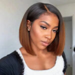 Double Drawn Full Frontal Bob Glueless Wig 250% Density 6